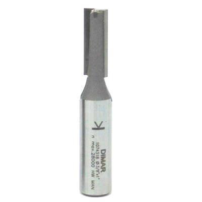 Gerader Zweiflötenschneider - 9,5 mm Durchmesser x 25 mm Schnitttiefe - 1/2 Zoll Schaft