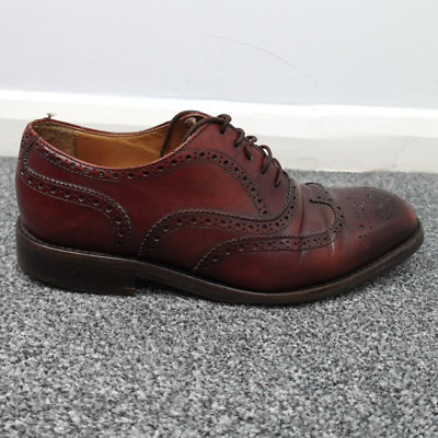 Berwick Schuhe Herren Größe 7,5 Braun Brogue Leder Schnürschuhe Smart Freizeit