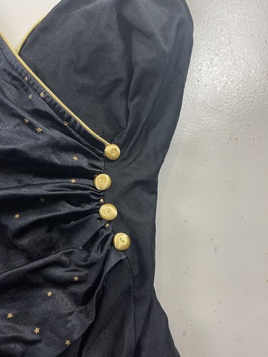 Robby Len Swim Suit Women Size 14 Tall One Piece Black Bra Lined Beach wear - Picture 4 of 13