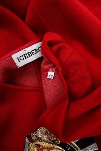 ICEBERG Vintage Archival Disney Joker ©1991 Gilmar Red Wool Blend Pencil Dress - Picture 16 of 16