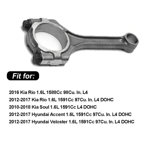 G4FD For Hyundai Accent Veloster Kia Rio Soul 1.6L Engine Rebuild Overhaul Kit - Bild 13 von 39