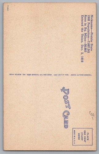 Postal saludos desde Illinois, carta grande - Imagen 2 de 2