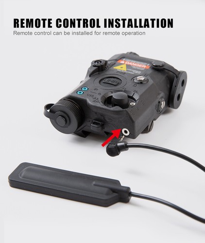 FMA PEQ LA5-A LED White light + RED laser with IR Lenses Function Version BK/DE - Picture 9 of 24