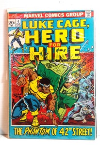 4-LUKE-CAGE-HERO-for-HIRE-1970s-Marvel-Comic-Book-Fine-Very-Fine-LC-04