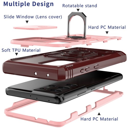For Samsung Galaxy S21/S21 Ultra/S21 FE 5G Case Ring Kickstand Protect Cover - Picture 3 of 36