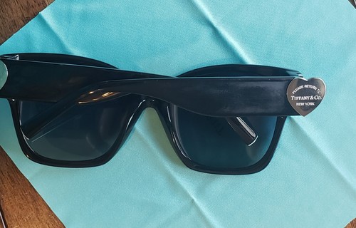 TIFFANY TF4216 83944U Black Azure DK Blue Polarized 54mm Sunglasses SEE DETAILS  - Picture 7 of 9