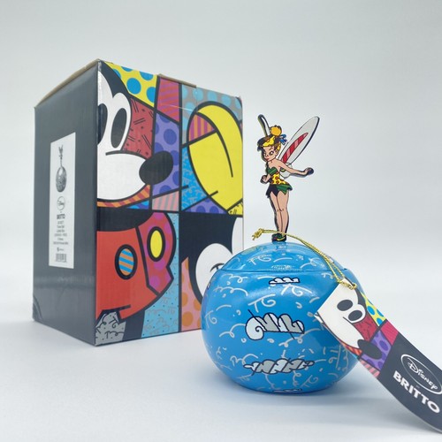 Romero Britto Disney TINKERBELL LIDDED BOX TINKER BELL NEW Treasure Box - Picture 1 of 9