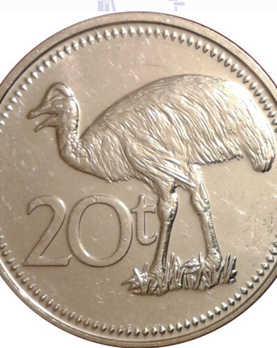 Papua New Guinea 🇵🇬5x Coins Set UNC from Rolls 1 Toea To 20 Toea Animal Insect - Picture 5 of 11
