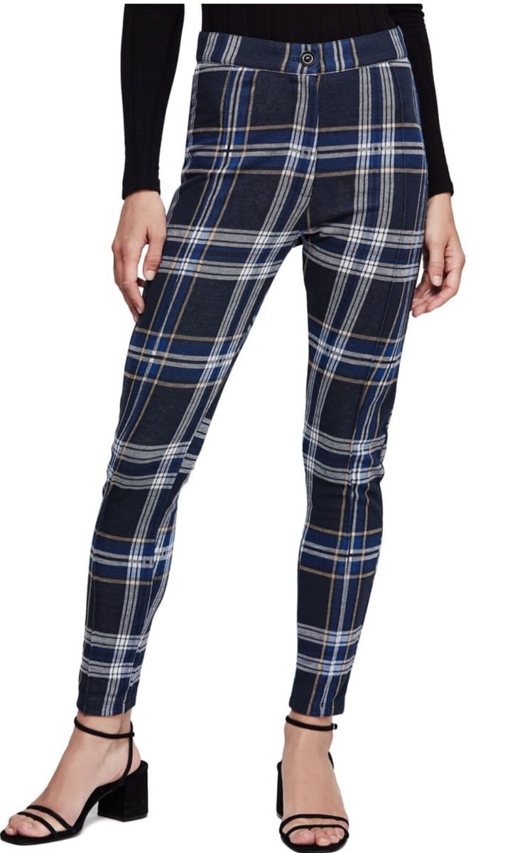 Humboldt Ca Mustard Yellow Plaid Pants Almost Famous Woman's '90s