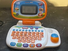VTech Tote and Go Laptop Orange Preschool Toddler Learning Games Tested Works