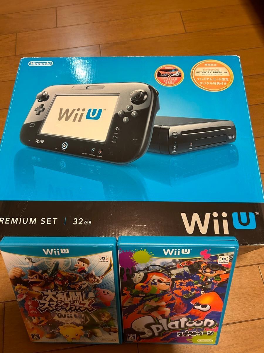 Nintendo Wii U Premium Set Black Console 32GB Box Tested Nintendo Wii U Premium Set Black Console 32GB Box Tested