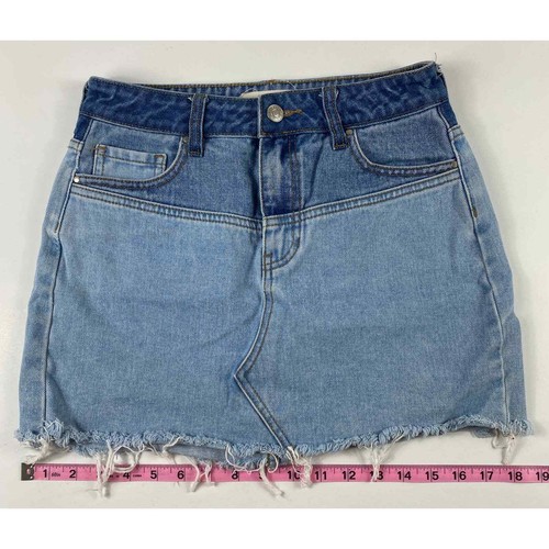 Pacsun Denim Light Wash Mini Skirt Womens Size 25 - Picture 7 of 8