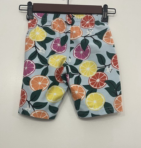 Hanna Andersson tank and bike short set size 6-7 tropical lemon lime orange - Picture 7 of 11