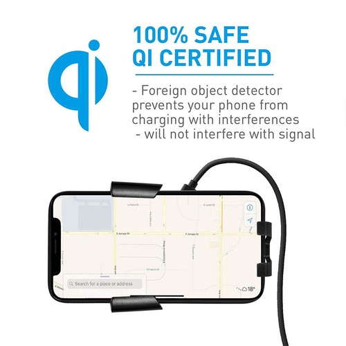 15W Qi Fast Charging Wireless Car Charger Mount for Galaxy S20 Note10+ iPhone 11 - Picture 3 of 11