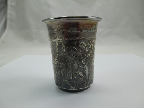 Antique Russian 84 Silver Kiddish Cup  HEIRS OF Israel Eseevich Zakhoder 473F - Picture 1 of 15