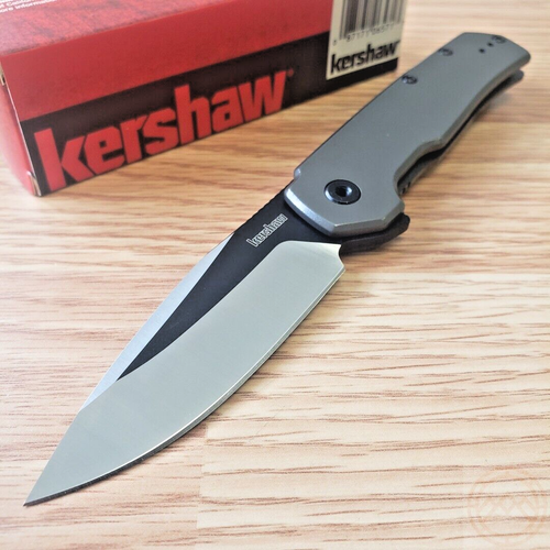 Kershaw Thermal Assisted Folding Knife 3" 8Cr13MoV Steel Blade Stainless Handle - Picture 1 of 12