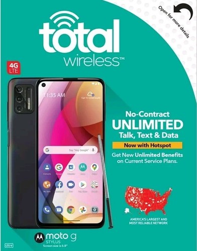 Total Wireless Motorola Moto G Stylus (2021) XT2115DL 6.8" LTE 128GB Phone 🔒 🆕 - Picture 5 of 7