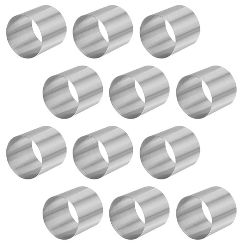 12 Pcs Cake Mold Stainless Steel Round Mousse Ring Molds for Baking Travel - Picture 9 of 12