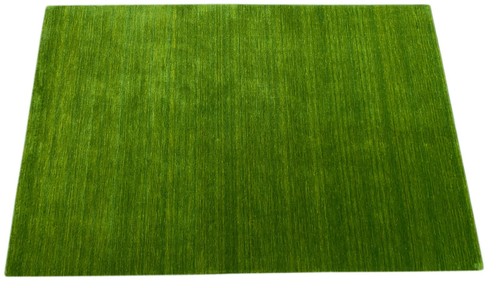 Grün Gabbeh Teppich Uni 100% Wolle Orientteppich Handgewebt Loom Brücke AN1 - Bild 3 von 8