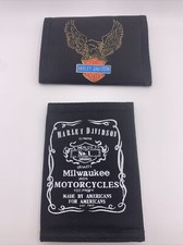 Harley Davidson Bi-fold Wallet Vintage 1980s Rare Collectable Billfold