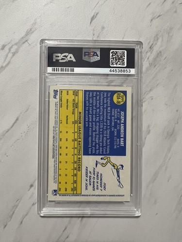 Joey Bart 2019 Topps Heritage Minor League Color Swap Auto #’d /25 PSA 10 Pop 2 - Picture 2 of 2