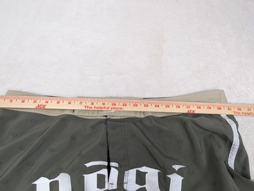 Nogi Industries Fight Shorts Men’s 42  Gray/ Green MMA Jiu-jitsu Martial Arts - Picture 17 of 18