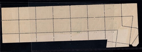 US 548 1c Pilgrim Tercentenary Dramatic Foldover Error Plt# Block 14 VF-XF OG NH - Picture 2 of 2