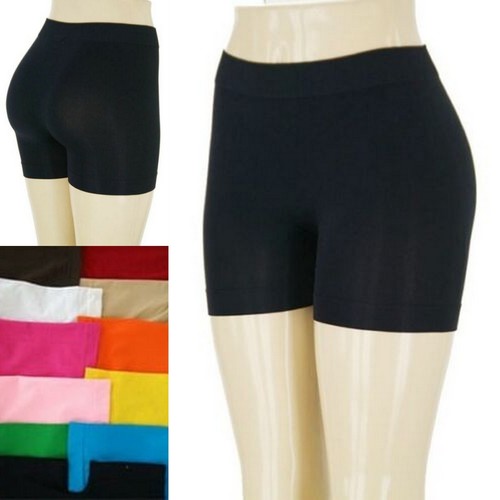 12" Seamless Bike Shorts Biker Short Pants Leggings Light Workout Yoga - Picture 2 of 17