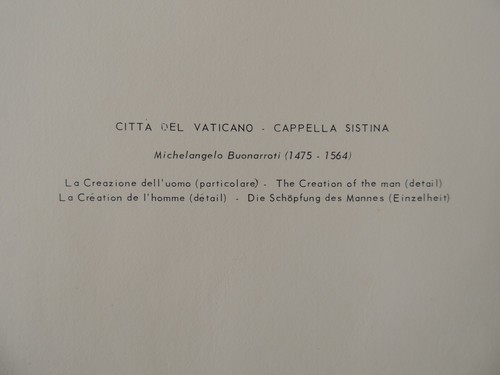 Michelangelo painting poster print Citta del Vaticano-Cappella Sistina - Picture 5 of 11