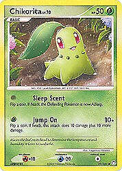 Pokemon Diamond & Pearl Mysterious Treasures- Chikorita Card 77/123