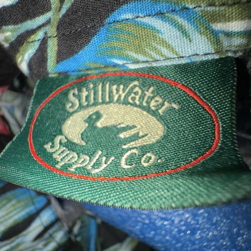 Stillwater Supply Company SZ4XLB Hawaiian Shirt 100% Cotton Made in India - Picture 12 of 15