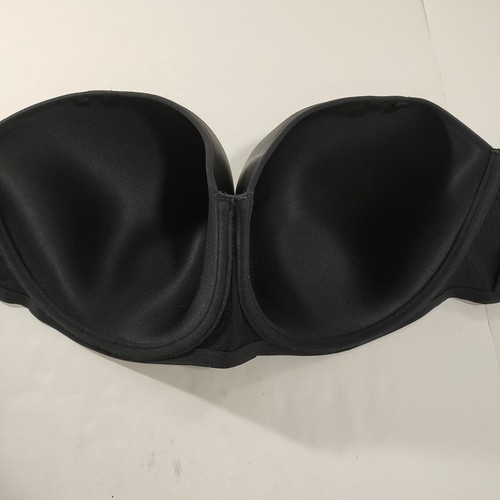 新しい Fantasie ファンタジー ブラック オブリーク スムージング モールド ストラップレス T シャツ ブラジャー サイズ 36I NWT - Picture 3 of 8