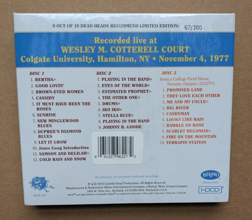 RARE GD Dave's Picks Vol 12  *9 Out of 10 Dead Heads Recommend* LOW # 67/300 - Picture 5 of 5