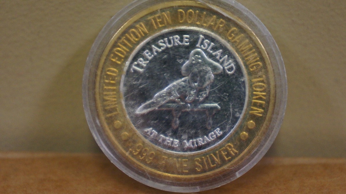 ラスベガス　$10ドル　記念コイン　トレジャーアイランド　３枚 ラスベガス ドル 記念コイン トレジャーアイランド 3枚