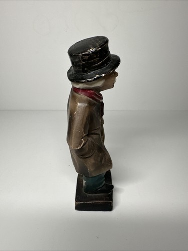 Man Musician Violin Figural Figurine Plastic Vintage Bible Decorama Dallas Texas - Picture 2 of 6