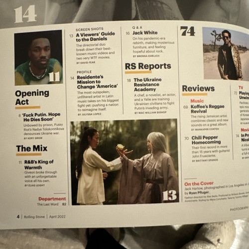 ROLLING STONE MAGAZINE APRIL 2022 JACK HARLOW JEFF ZUCKER CLIMATE CRISIS - Picture 5 of 8