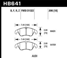 Hawk Performance HB641F.696 HPS Disc Brake Pad