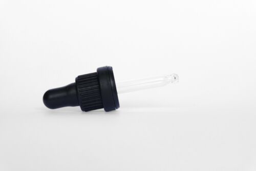 15ml Amber Glass Bottle with Black Tamper Evident Dropper/Pipette 156pcs - Picture 2 of 3