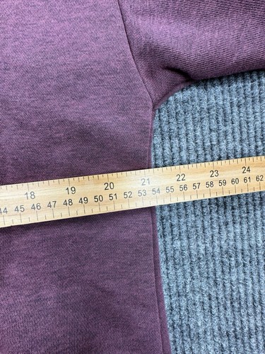 Danskin Sweater Womens Large Purple Full Zip Ultra Cozy Hooded Pocket Jacket - Picture 6 of 8