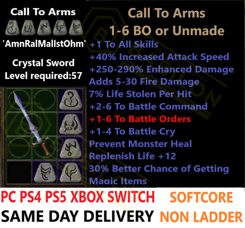 ✅ PC PS4 PS5 XBOX SWITCH✅ PALADIN ALL BEST ITEMS BUILDS DIABLO 2 RESURRECTED D2R - Picture 100 of 130