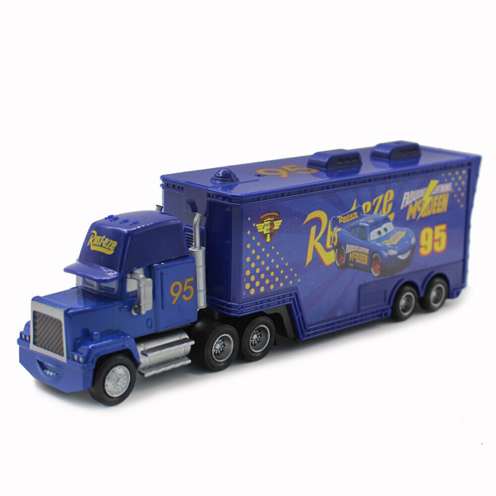 Lightning McQueen Mack Hauler Truck & Car Disney Pixar Gift Cars Set Model Toys - Picture 247 of 288