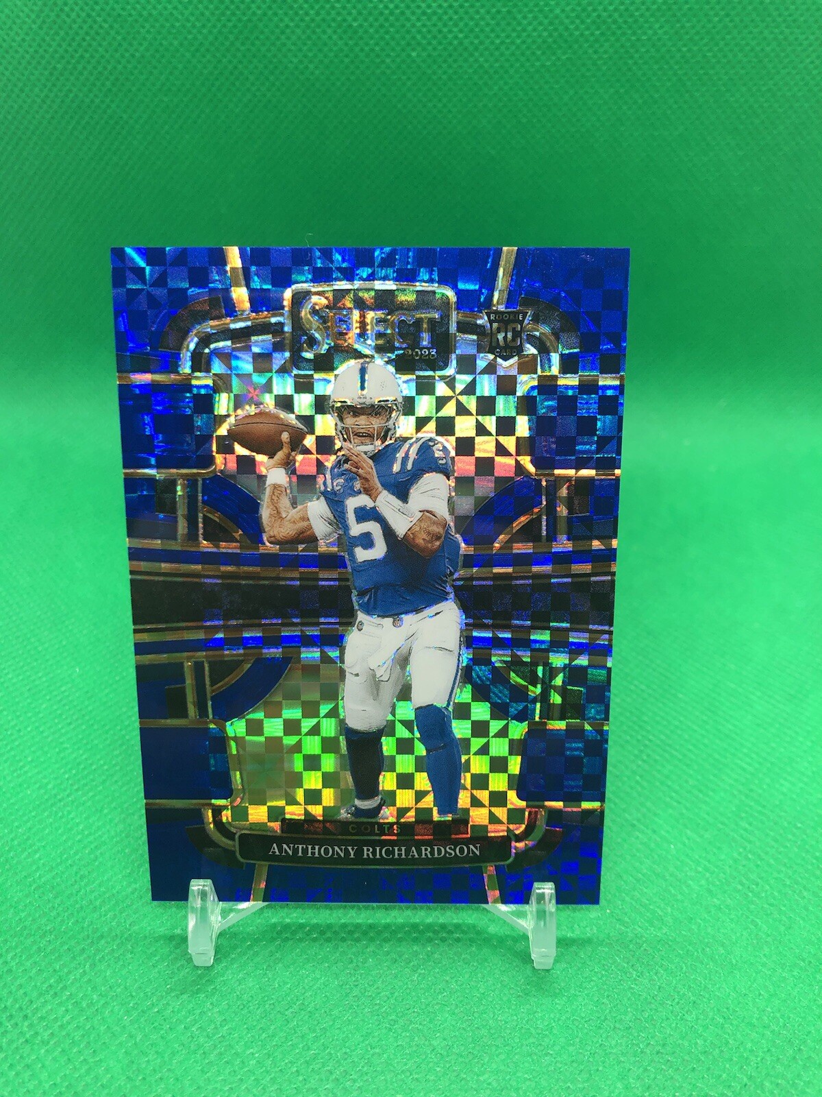 2023 Panini Select - Concourse Blue Prizm #43 Anthony Richardson /199 (RC)