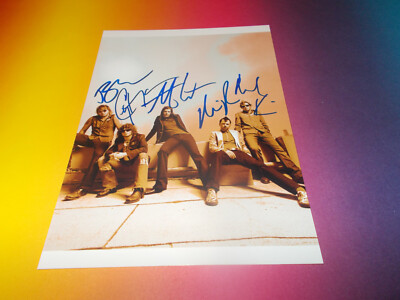 Hinder  Post-Grunge Rock Band signed signiert autograph Autogramm Foto in person