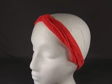 Coral crochet wired long tie wrap turban twist fabric headband head scarf bendy