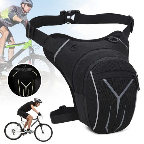 Motorcycle Waterproof Belt Bag Drop Leg Bag Thigh Waist Belt Pack Tear-Resistant - Picture 2 of 12