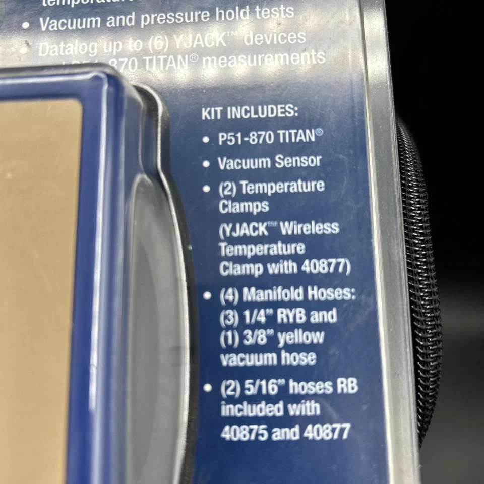 Yellow Jacket P51-870 Titan Digital Manifold 40877 Kit - Image 2 of 4