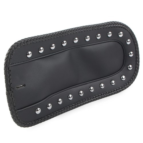 Black PU Leather Rear Fender Bib Studs Solo Seat Fit For Kawasaki Vulcan 1500 - Bild 7 von 10