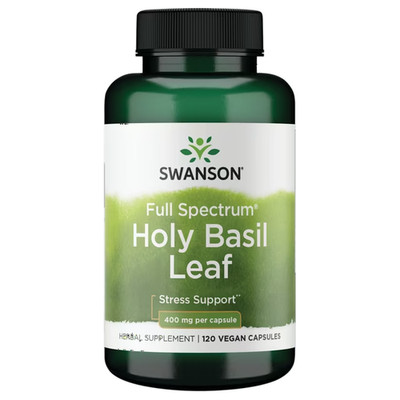 Swanson Holy Basil Leaf Capsules- 800 mg- 60 Count-