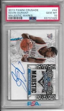 2013 Panini Crusade Kevin Durant Majestic Marks #44 Auto /25 PSA 10 Pop 1