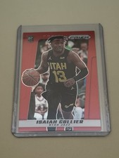 Isaiah Collier 2024-25 Panini Prizm Deca Red Prizm #'d 58/199 RC #186 Utah Jazz
